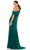 Ieena Duggal - 26517 Asymmetric Off-Shoulder Neckline High Slit Gown Evening Dresses