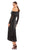 Ieena Duggal - 26551I Draped Long Sleeve Sequin Dress Cocktail Dresses