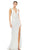 Ieena Duggal - 26598I Sequin Sheath Evening Dress Evening Dresses 0 / White