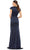 Ieena Duggal 26648 - Cap Sleeve Satin Evening Dress Evening Dresses
