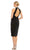 Ieena Duggal - 26682 High Neck Midi Formal Dress Special Occasion Dress