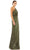Ieena Duggal 26694 - Ruched Asymmetrical Neck Prom Gown Prom Dresses
