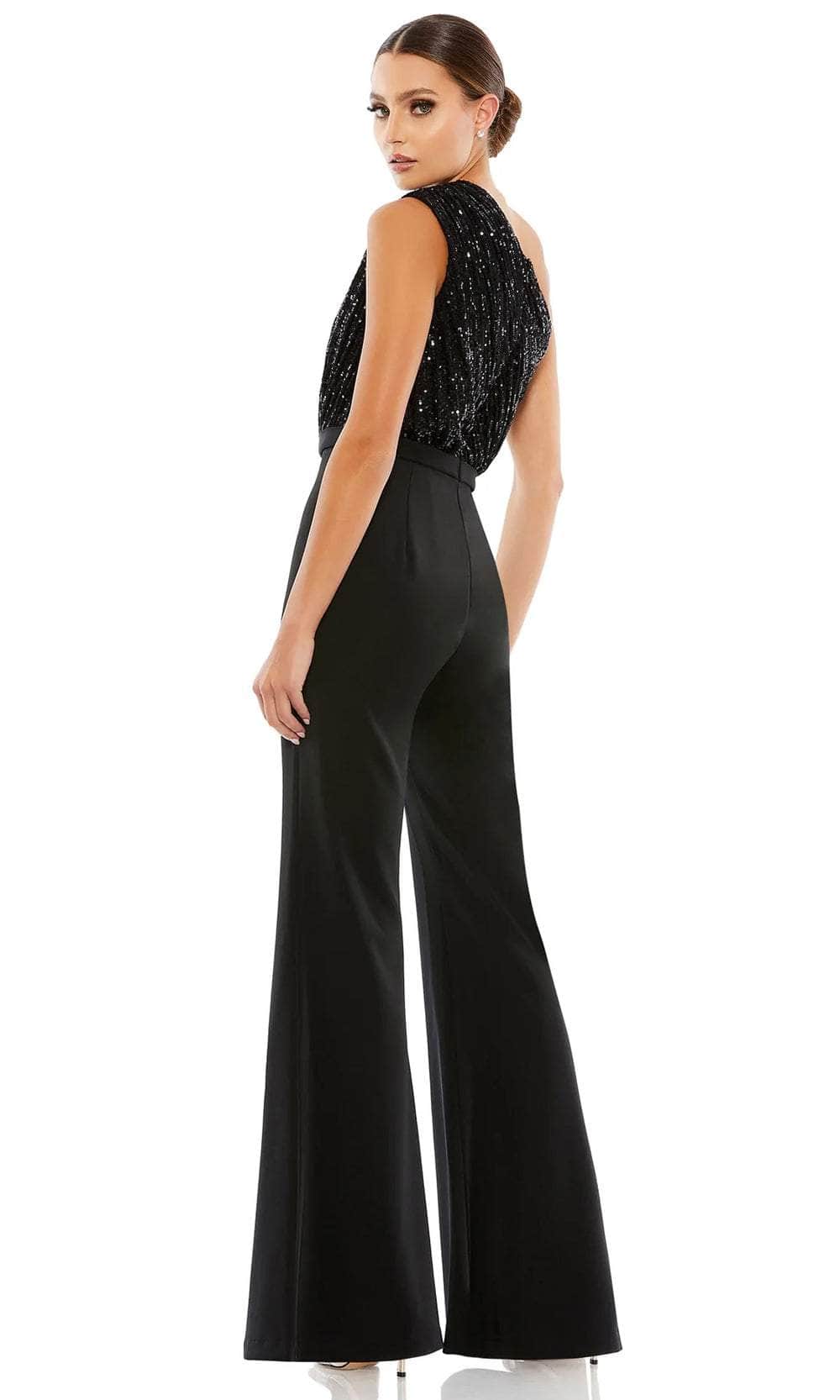 The Extra Body Length Flared Jumpsuit in Black | Tall Size – Donna Ida