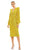 Ieena Duggal - 26866 Structured Sequin Dress Special Occasion Dress 0 / Yellow