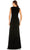 Ieena Duggal 26890 - V-Neck Knotted Waist Evening Dress Evening Dresses