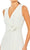 Ieena Duggal 26890 - V-Neck Knotted Waist Evening Dress Evening Dresses