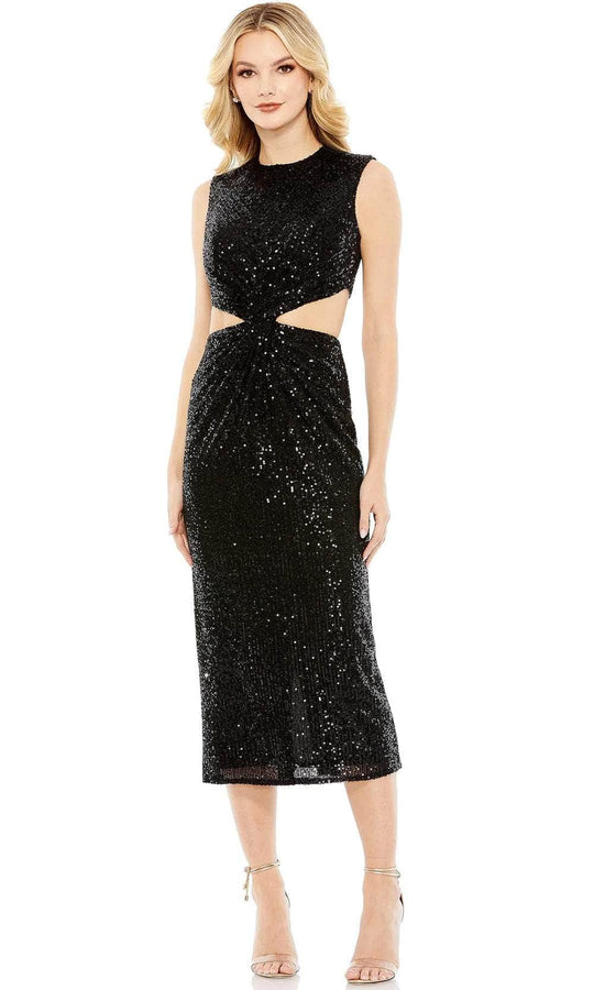 Ieena Duggal 27022 - Sleeveless Front Twist Prom Dress