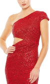 Ieena Duggal 42022 - Sequined Single Cap Sleeve Prom Gown Prom Dresses4