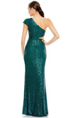 Ieena Duggal 42022 - Sequined Single Cap Sleeve Prom Gown Prom Dresses7