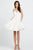 Ieena Duggal - 48775I Sleeveless V Back Cocktail Dress Cocktail Dresses 6 / White