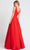 Ieena Duggal - 48924 Sleeveless V-Neck A-Line Gown Evening Dresses