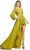 Ieena Duggal - 49141 Bishop Sleeve Long Dress Prom Dresses