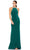 Ieena Duggal - 55285 Embellished Halter Sheath Dress Evening Dresses 0 / Emerald Green