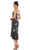 Ieena Duggal - 55388I V-Neck Empire Tea-Length Dress Special Occasion Dress
