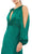 Ieena Duggal - 55397I Split Blouson Sleeve Cutout Gown Evening Dresses