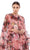 Ieena Duggal 55404 - Chiffon Floral Printed Mini Cape Dress Cocktail Dresses