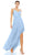 Ieena Duggal - 55412I Spaghetti Strap High Low Chiffon Dress Maxi Dresses 0 / Powder Blue
