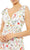 Ieena Duggal - 55422I V-Neck Floral A-Line Dress Maxi Dresses