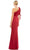 Ieena Duggal 55632 - One Shoulder Sleeved Minimalist Gown Evening Dresses