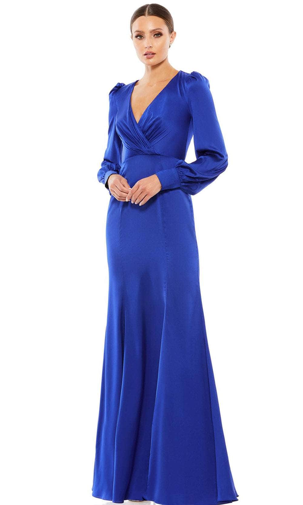 Ieena Duggal 55635 - Deep V-neck Long Dress – Couture Candy