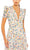 Ieena Duggal 55642 - Short-Sleeved Floral Formal Dress Evening Dresses