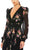 Ieena Duggal 55661 - V-Neck Tie Belt Floral Evening Gown Special Occasion Dress