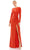 Ieena Duggal 55708 - Keyhole Neck Long Sleeved Dress Prom Dresses