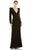 Ieena Duggal 55797 - Beaded Stone Evening Gown Evening Dresses 2 / Black Silver