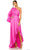 Ieena Duggal 55950 - Ruffled Asymmetrical Evening Gown Evening Dresses 4 / Magenta