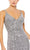 Ieena Duggal - 67717 Sequined Plunging V Neck Sheath Dress Evening Dresses
