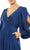 Ieena Duggal - 67847 Bishop Sleeve Wrap Gown Special Occasion Dress