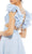Ieena Duggal - 67911I Ruffle-Trimmed Cutout Ornate Dress Evening Dresses