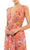 Ieena Duggal 9154 - Floral Print V-neck Long Dress Special Occasion Dress