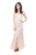 Ignite Evenings - Illusion Shoulders Embellished Trumpet Gown 3530 - 1 pc Ice Blue In Size 12 Available CCSALE 12 / Ice Blue