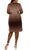 ILE Clothing - OTP259S1XL1 Polkadot Print Belted Sheath Dress Cocktail Dresses