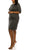 ILE Clothing - PP351 Knee Length Animal Print Dress Cocktail Dresses