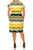 Ile Clothing SCP8121563 - Jewel Neck Scalloped Striped Print Dress Special Occasion Dress