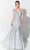 Ivonne D 122D66W - Lace Trumpet Formal Gown Formal Gowns 16W / Silver