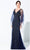 Ivonne D 220D33 - Beaded Tulle Evening Gown Prom Dresses 4 / Navy