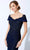 Ivonne D 221D42W - Laced Off-Shoulder Formal Gown Evening Dresses