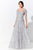 Ivonne D by Mon Cheri - 120D02W Elbow Length Embellished Long Dress Mother of the Bride Dresses 16W / Silver