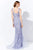 Ivonne D by Mon Cheri - 120D03 Plunging V-Neck Metallic Lace Dress Evening Dresses
