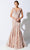 Ivonne D by Mon Cheri - V-Neck Trumpet Evening Dress Mother of the Bride Dresses 4 / Pink Topaz