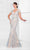 Ivonne D for Mon Cheri - 117D70 Trumpet Gown Mother of the Bride Dresses 4 / Nude/Blue