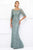 Ivonne D for Mon Cheri - 118D06 Beaded Lace Illusion Bateau Tulle Gown Mother of the Bride Dresses 4 / Seafoam