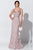 Ivonne D for Mon Cheri - 119D52 Embroidered Feathered Dress Evening Dresses 0 / Pink Sapphire