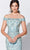 Ivonne D for Mon Cheri - Appliqued Off-Shoulder Gown 119D45 - 1 pc Bronze in Size 14 Available CCSALE