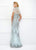 Ivonne D for Mon Cheri - Beaded Dress With Detachable Wrap 118D04 - 1 pc Ice/Water in Size 8 Available CCSALE