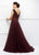 Ivonne D for Mon Cheri - Fitted Beaded Gown With Ballgown Overskirt 118D10 - 1 pc Jasper Red in Size 6 Available CCSALE