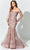 Ivonne D ID920 - Tulle Trumpet Formal Gown Prom Dresses 4 / Rum Pink